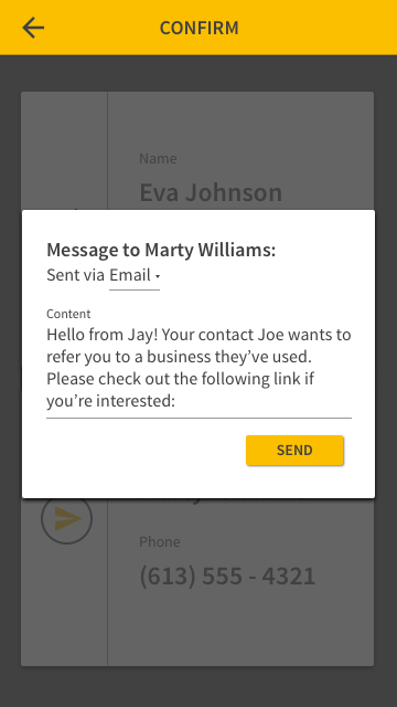 Jay Screenshot - Confirm Message